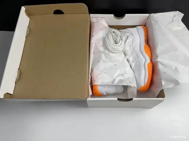 JORDAN AH7860-139 11 CITRUS LOW AIR RETRO BRIGHT 0524
